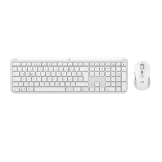   Logitech 920-012484 billentyűzet Egér mellékelve Irodai RF vezeték nélküli + Bluetooth QWERTZ Német Fehér