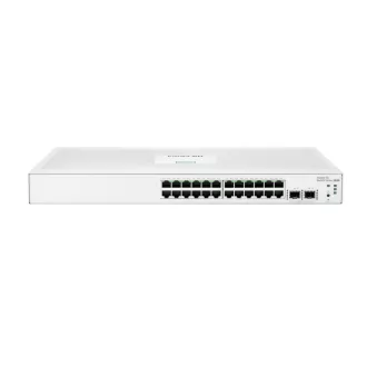   HPE Aruba Networking Networking Instant On Switch 24p Gigabit 2p SFP 1830 Vezérelt L2 Gigabit Ethernet (10/100/1000) 1U
