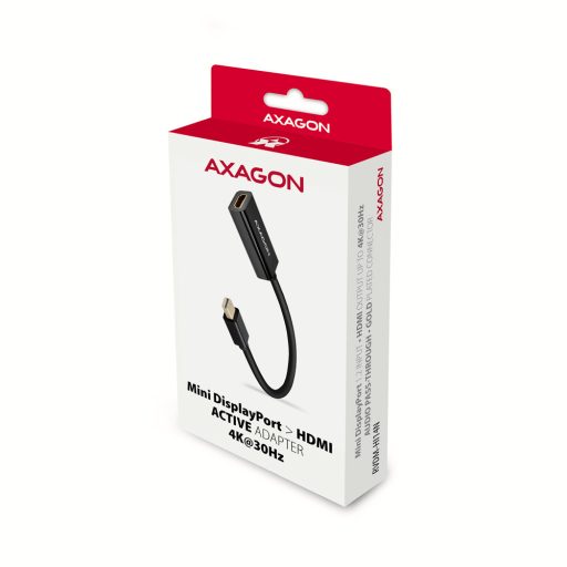 Axagon RVDM-HI14N video átalakító kábel 0,15 M Mini DisplayPort HDMI Fekete