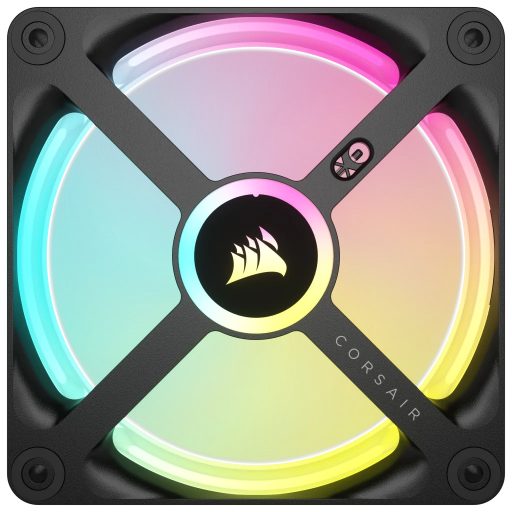 Corsair CUE LINK QX120 RGB 12 cm Fekete, Fehér 1 db