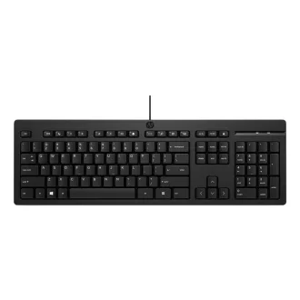 HP 125 G2 USB Wired Keyboard billentyűzet Irodai Fekete