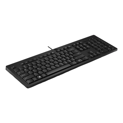 HP 125 G2 USB Wired Keyboard billentyűzet Irodai Fekete