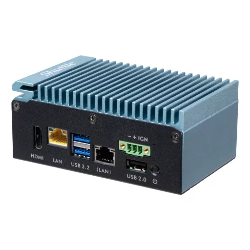 Shuttle Edge PC SPCEL02 0,46 liter méretű számítógép Fekete, Kék J6412 Intel® SoC BGA 1493 2 GHz