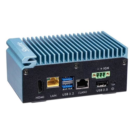 Shuttle Edge PC SPCEL02 0,46 liter méretű számítógép Fekete, Kék J6412 Intel® SoC BGA 1493 2 GHz