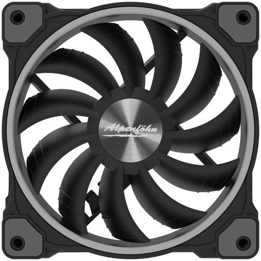 Alpenföhn Wing Boost 3 Számítógép ház, Processzor Ventilátor 12 cm Fekete 3 db