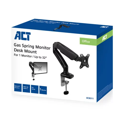 ACT AC8311 asztali TV konzol 81,3 cm (32") Fekete