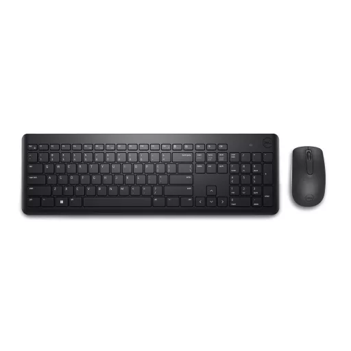 DELL KM3322W billentyűzet Egér mellékelve Irodai Vezeték nélküli RF QWERTY Nemzetközi amerikai Fekete