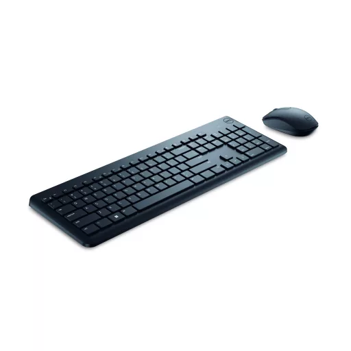 DELL KM3322W billentyűzet Egér mellékelve Irodai Vezeték nélküli RF QWERTY Nemzetközi amerikai Fekete