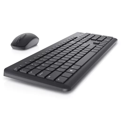 DELL KM3322W billentyűzet Egér mellékelve Irodai Vezeték nélküli RF QWERTY Nemzetközi amerikai Fekete