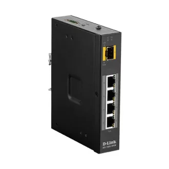   D-Link DIS‑100G‑5PSW Beállítást nem igénylő (unmanaged) L2 Gigabit Ethernet (10/100/1000) Ethernet-áramellátás (PoE) támogatása Fekete