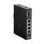D-Link DIS‑100G‑5PSW Beállítást nem igénylő (unmanaged) L2 Gigabit Ethernet (10/100/1000) Ethernet-áramellátás (PoE) támogatása Fekete