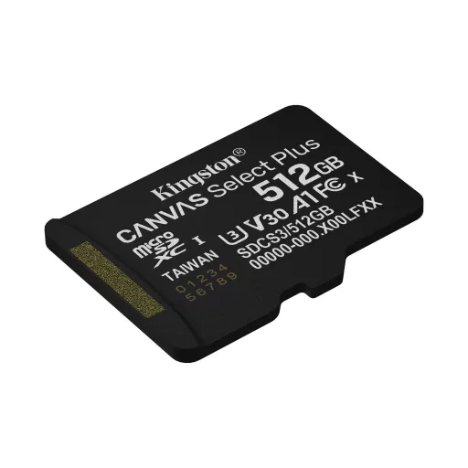 Kingston Technology Canvas Select Plus Gen3 512 GB MicroSDXC UHS-I Class 10