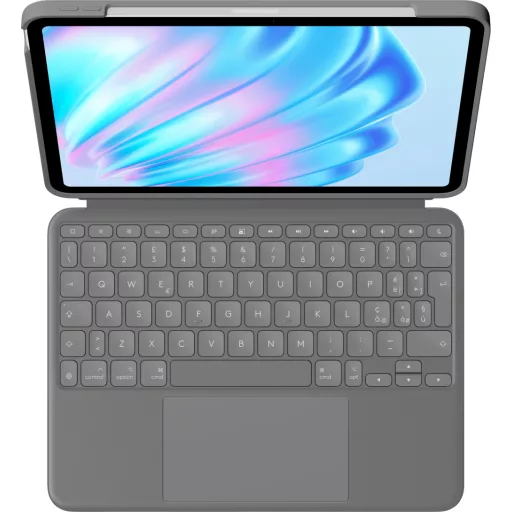 Logitech Combo Touch QWERTY Olasz Smart Connector Szürke
