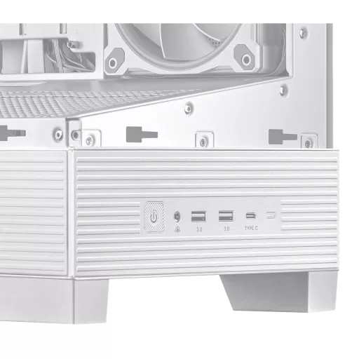 ASUS A31 Plus TG ARGB WHITE Midi Tower Fehér