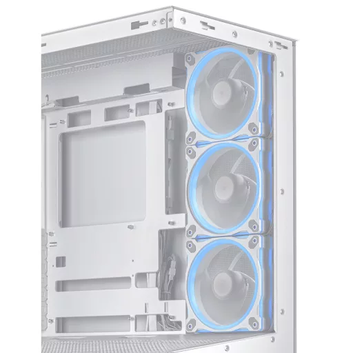 ASUS A31 Plus TG ARGB WHITE Midi Tower Fehér