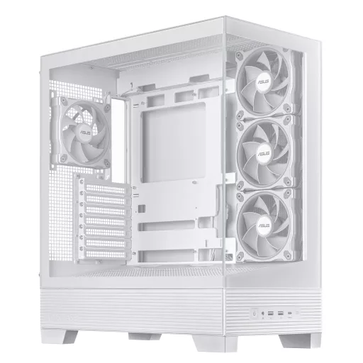 ASUS A31 Plus TG ARGB WHITE Midi Tower Fehér