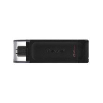   Kingston Technology DataTraveler 70 USB flash meghajtó 64 GB USB C-típus 3.2 Gen 1 (3.1 Gen 1) Fekete