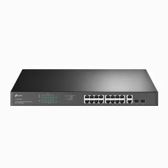   TP-Link TL-SG1218MP hálózati kapcsoló Beállítást nem igénylő (unmanaged) Gigabit Ethernet (10/100/1000) Ethernet-áramellátás (PoE) támogatása 1U Fekete
