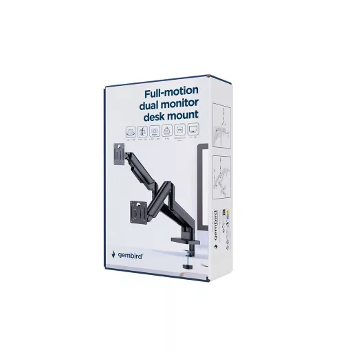 Gembird MA-DA2-06 asztali TV konzol 81,3 cm (32") Fekete
