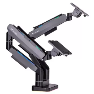   Thermaltake GEA-MSR-DMSBLK-01 asztali TV konzol 88,9 cm (35") Fekete, Szürke