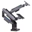 Thermaltake GEA-MSR-DMSBLK-01 asztali TV konzol 88,9 cm (35") Fekete, Szürke
