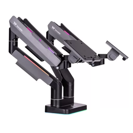 Thermaltake GEA-MSR-DMSBLK-01 asztali TV konzol 88,9 cm (35") Fekete, Szürke