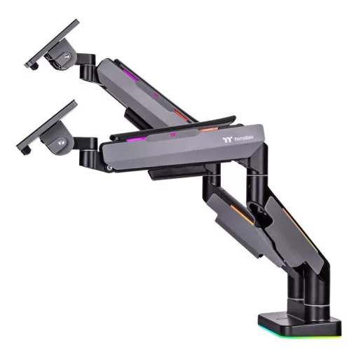 Thermaltake GEA-MSR-DMSBLK-01 asztali TV konzol 88,9 cm (35") Fekete, Szürke