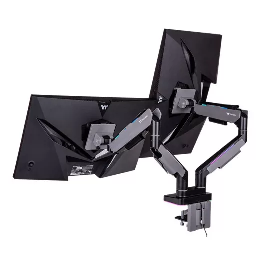 Thermaltake GEA-MSR-DMSBLK-01 asztali TV konzol 88,9 cm (35") Fekete, Szürke