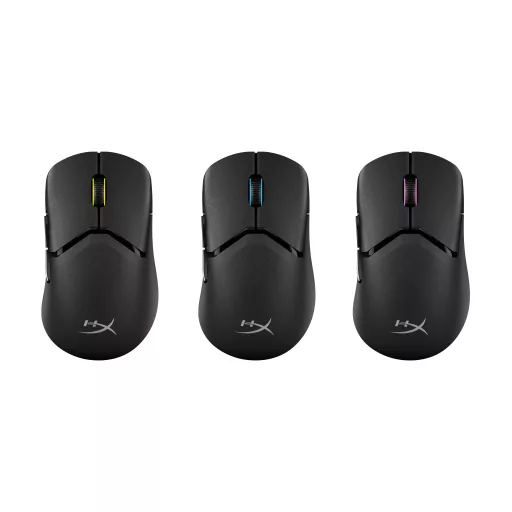 HyperX Pulsefire Saga Pro Wireless Gaming Mouse egér Játék Kétkezes RF Wireless + Bluetooth + USB Type-C Optikai 3200 DPI