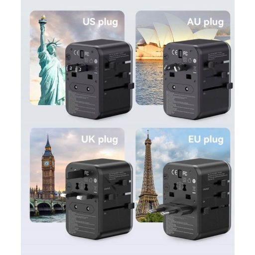 Vention 65W GaN Travel Adapter and Charger 2x USB-A 2x USB-C