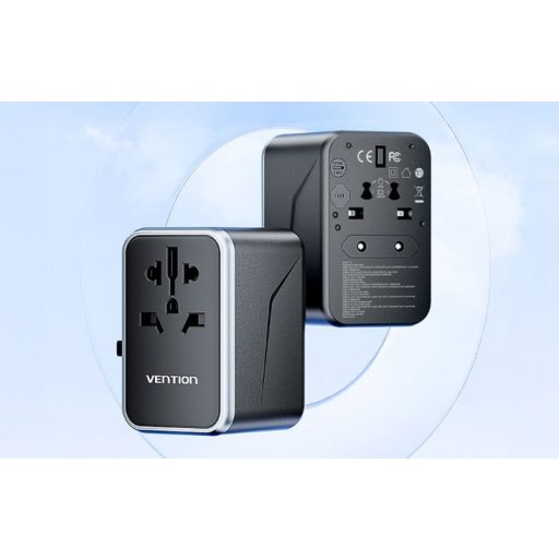 Vention 65W GaN Travel Adapter and Charger 2x USB-A 2x USB-C