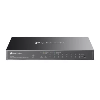   TP-Link Omada ES210GMP hálózati kapcsoló Vezérelt Gigabit Ethernet (10/100/1000) Ethernet-áramellátás (PoE) támogatása Fekete