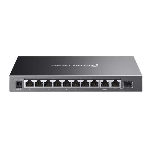 TP-Link Omada ES210GMP hálózati kapcsoló Vezérelt Gigabit Ethernet (10/100/1000) Ethernet-áramellátás (PoE) támogatása Fekete