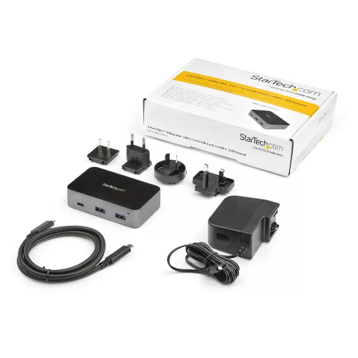 StarTech.com HB31C3A1CS hálózati csatlakozó USB 3.2 Gen 2 (3.1 Gen 2) Type-C 10000 Mbit/s Fekete, Szürke