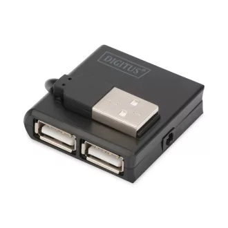 Digitus DA-70217 hálózati csatlakozó 480 Mbit/s Fekete