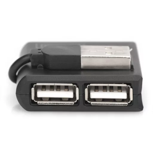 Digitus DA-70217 hálózati csatlakozó 480 Mbit/s Fekete