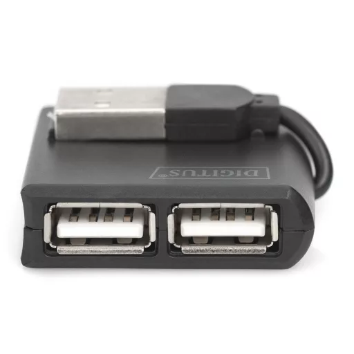 Digitus DA-70217 hálózati csatlakozó 480 Mbit/s Fekete