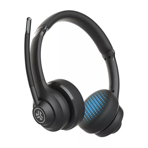 JLab Go Work Gen 2 Headset Vezetékes és vezeték nélküli Fejpánt Hívás/zene USB C-típus Bluetooth Fekete, Kék