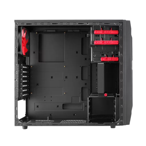 Chieftec LF-02B-OP Midi Tower Fekete
