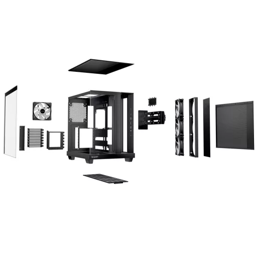 be quiet! Light Base 500 LX Black Midi Tower Fekete