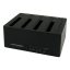 LC-Power LC-DOCK-U3-4B dokkoló állomás tárolóegységhez USB 3.2 Gen 1 (3.1 Gen 1) Type-A Fekete