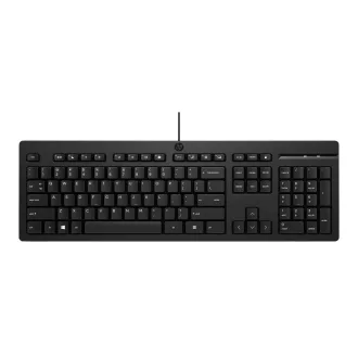 HP 125 G2 USB Wired Keyboard billentyűzet Irodai Fekete