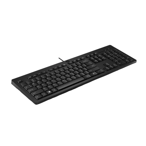 HP 125 G2 USB Wired Keyboard billentyűzet Irodai Fekete