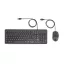 HP 150 Wired Mouse and Keyboard billentyűzet Egér mellékelve Univerzális USB QWERTY Angol Fekete