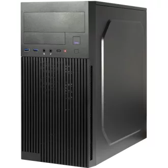 Inter-Tech IT-6521 Straight Micro Tower Fekete