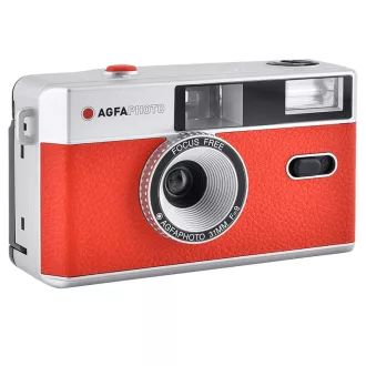   AgfaPhoto 603001 filmes fényképezőgép Kompakt filmkamera 35 mm Vörös, Ezüst