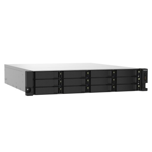QNAP TS-1232PXU-RP NAS Rack (2U) Annapurna Labs AL324 4 GB DDR4 0 TB QNAP QTS Fekete