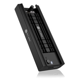 ICY BOX IB-180MC-C31 Külső SSD ház Fekete M.2