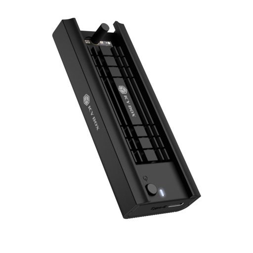 ICY BOX IB-180MC-C31 Külső SSD ház Fekete M.2