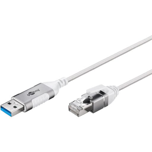Goobay 74381 csatlakozó átlakító USB 3.0 type A RJ45 Fehér